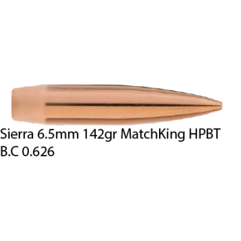 Sierra 6,5mm 142gr MatchKing HPBT -500 pack