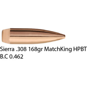Sierra .308 168gr MatchKing HPBT -500 pack