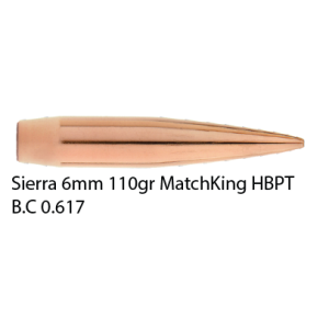 Sierra 6mm 110gr MatchKing HPBT